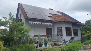 Unsere PV-Anlage am 19. Mai 2024 (Pfingstsonntag)