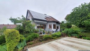 Unser Garten und unsere PV-Anlage am 1. Juni 2024
