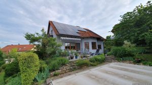 Unser Garten und unsere PV-Anlage am 5. Juni 2024