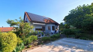 Unser Garten und unsere PV-Anlage am 7. Juni 2024