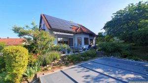 Unser Garten und unsere PV-Anlage am 22. Juni 2024