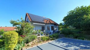 Unser Garten und unsere PV-Anlage am 24. Juni 2024