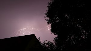 Blitze während Gewitter am 26. Juni 2024