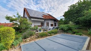 Unser Garten und unsere PV-Anlage am 27. Juni 2024