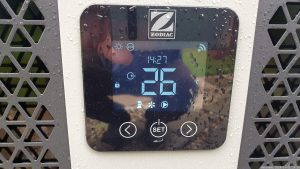 Anzeige Schwimmbad-Wärmepumpe am 1. Juli 2024