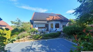 Unser Garten und unsere PV-Anlage am 6. Juli 2024