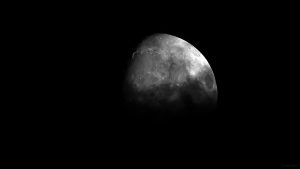 Beobachtung des Goldenen Henkels am zunehmenden Mond am 16. Juli 2024.