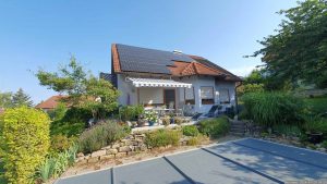 Unser Garten und unsere PV-Anlage am 20. Juli 2024