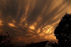 Mammatus-Wolken am 7. August 2024 über Eisingen