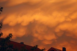 Mammatus-Wolken am 7. August 2024 über Eisingen