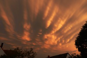 Mammatus-Wolken am 7. August 2024 über Eisingen