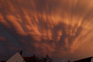 Mammatus-Wolken am 7. August 2024 über Eisingen