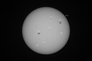 Sonnenfleckenaktivität am 13. August 2024