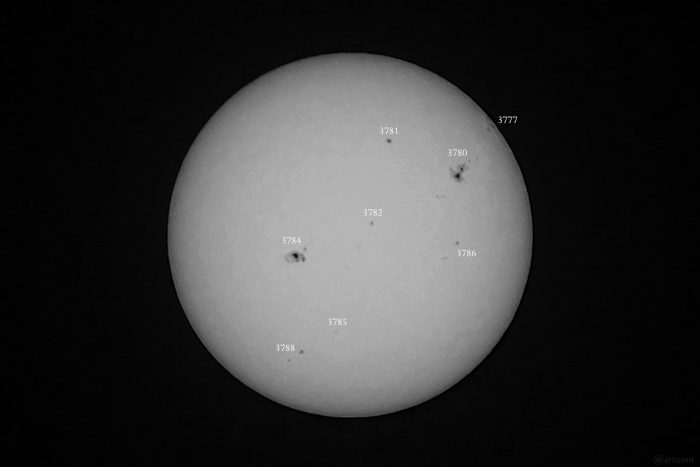 Sonnenfleckenaktivität am 13. August 2024