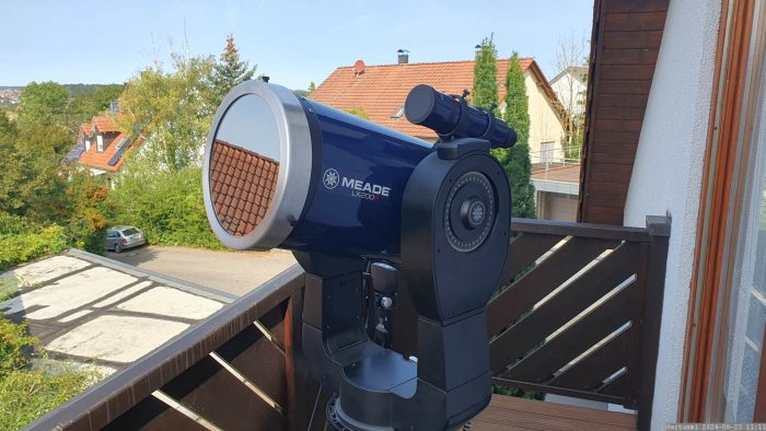 Sonnenbeobachtung am 23. August 2024 mit Teleskop