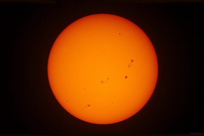 Sonnenfleckenaktivität am 23. August 2024