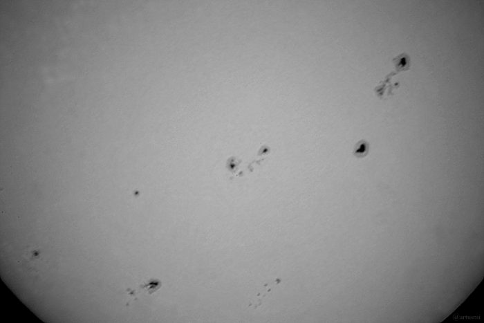 Sonnenfleckenaktivität am 23. August 2024