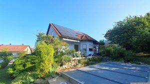 Unser Garten und unsere PV-Anlage am 24. August 2024