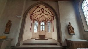 Kreuzkirche (Spitalkirche) in Ochsenfurt am Tag des offenen Denkmals am 8. September 2024.