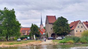 Frickenhausen am Main am 8. September 2024 während einer Schifffahrt auf der Nixe.