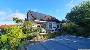 Unser Garten und unsere PV-Anlage am 12. September 2024