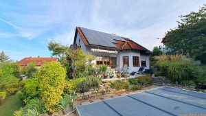 Unser Garten und unsere PV-Anlage am 13. September 2024
