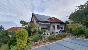 Unser Garten und unsere PV-Anlage am 14. September 2024