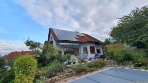 Unser Garten und unsere PV-Anlage am 15. September 2024