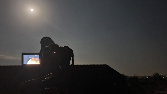 Arts Fotos - Unsere Kamera während der Mondfinsternis am 18. September 2024
