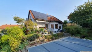 Unser Garten und unsere PV-Anlage am 18. September 2024