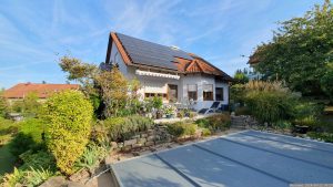 Unser Garten und unsere PV-Anlage am 22. September 2024