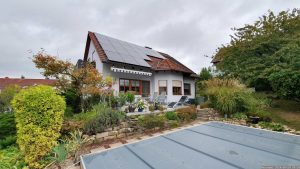Unser Garten und unsere PV-Anlage am 24. September 2024