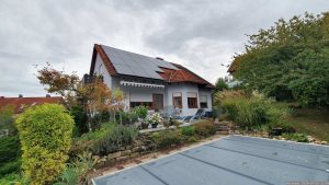 Unser Garten und unsere PV-Anlage am 26. September 2024