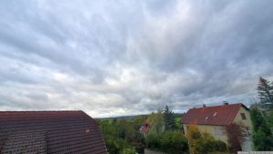 Ex-Hurrikan Kirk am 10. Oktober 2024 als Sturmtief über Eisingen