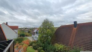 Ex-Hurrikan Kirk am 10. Oktober 2024 als Sturmtief über Eisingen