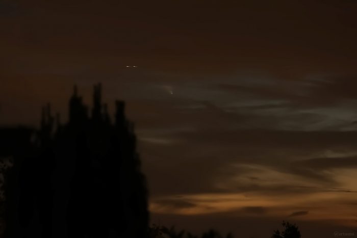 Komet C/2023 A3 (Tsuchinshan-ATLAS) am 13. Oktober 2024 um 19:51 Uhr