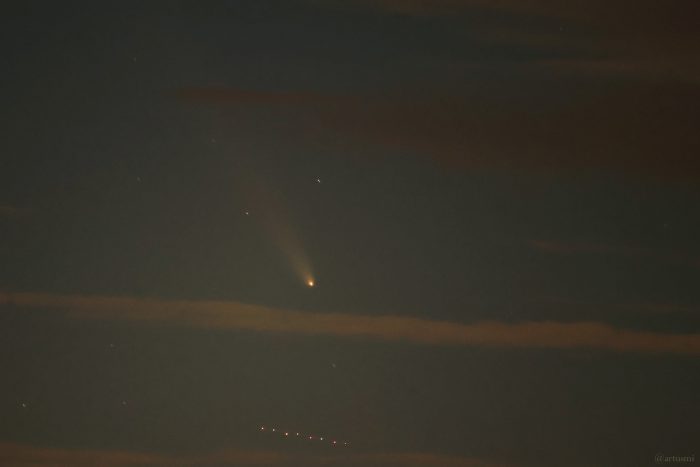 Komet C/2023 A3 (Tsuchinshan-ATLAS) am 16. Oktober 2024 um 20:50 Uhr