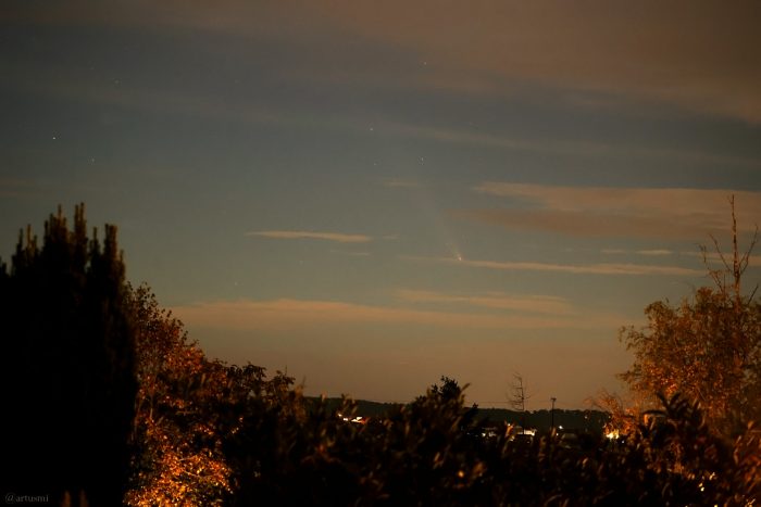 Komet C/2023 A3 (Tsuchinshan-ATLAS) am 16. Oktober 2024 um 20:51 Uhr