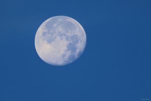 Abnehmender Mond am 19. Oktober 2024