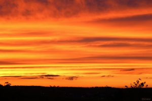 Abendrot am 19. Oktober 2024