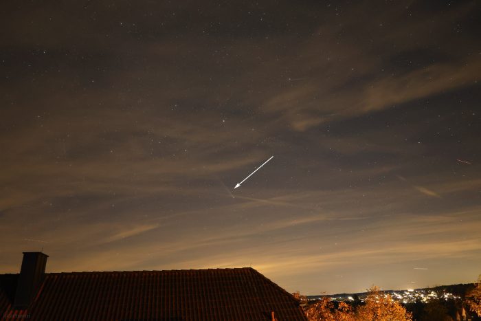 Komet C/2023 A3 (Tsuchinshan-ATLAS) am 22. Oktober 2024 um 20:40 Uhr