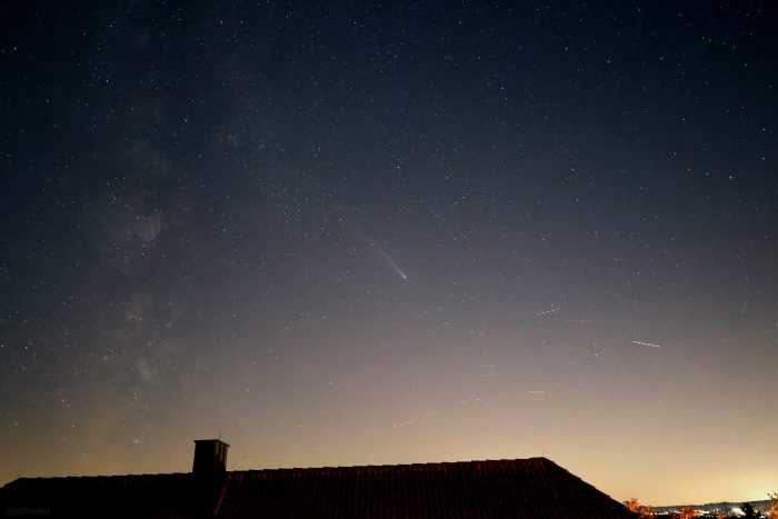 Komet C/2023 A3 (Tsuchinshan-ATLAS) am 23. Oktober 2024 um 19:57 Uhr