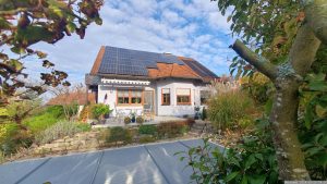Unser Garten und unsere PV-Anlage am 29. Oktober 2024