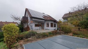 Unser Garten und unsere PV-Anlage am 6. November 2024