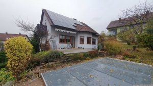 Unser Garten und unsere PV-Anlage am 18. November 2024