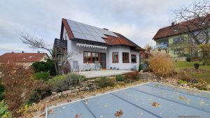 Unser Garten und unsere PV-Anlage am 29. November 2024