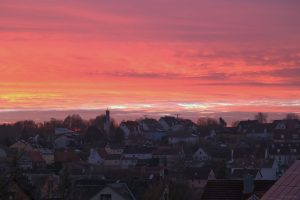Morgenrot am 25. Dezember 2024