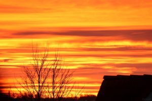 Morgenrot am 25. Dezember 2024