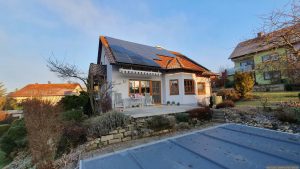 Unser Garten und PV-Anlage am 26. Dezember 2024