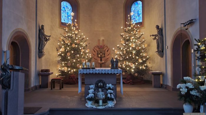 St. Nikolauskirche in Eisingen am 28. Dezember 2024
